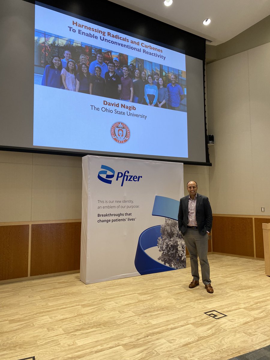Thanks #PfizerChemistry for a day of incredibly inspiring chemistry at your annual research forum!

What an honor it’s been to share our science with such great scientists @Pfizer!