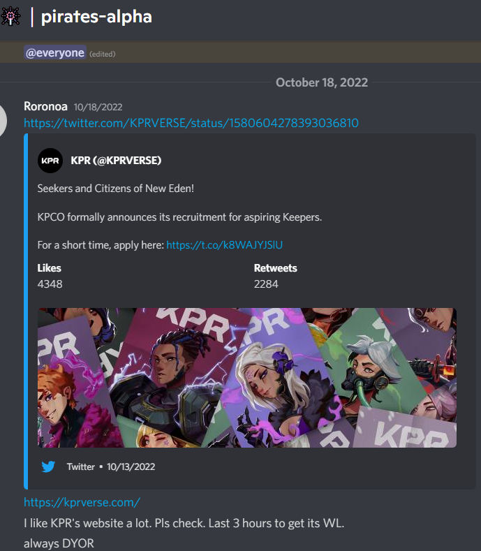ThePirates_NFT's tweet photo. Some alpha we brought to pirates two weeks ago🏴‍☠️🔥

#AptosNFT #Aptos #whitelist #NFTs #NFTGiveaway  
#NFTCommunity #ALPHA #kpr #kprverse https://t.co/VBayfVJtrn