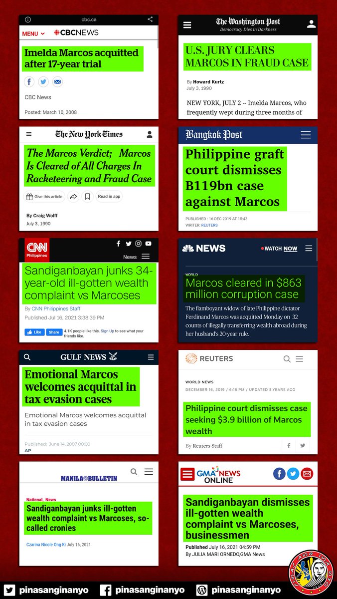 PinasAngInaNyo's tweet photo. Hindi magnanakaw ang Marcos'

Huwag palilinlang sa disinformation ng mga ulalong Pinklawan https://t.co/QCBdykDT1f