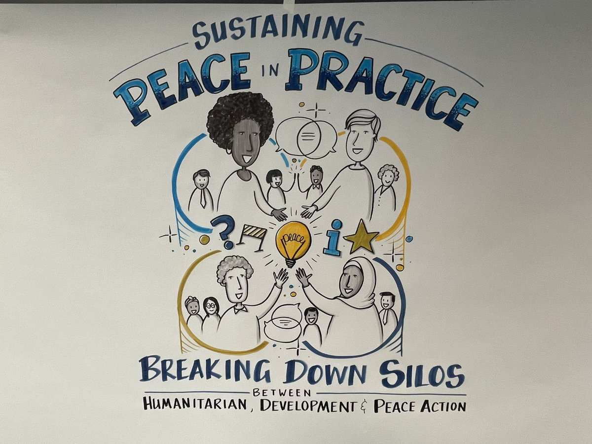 Interpeace_Org's tweet photo. Happening now at day 4 #GPW22: Sustaining peace in practice: Breaking down the siloes between humanitarian, development and peace action with @WHO @FAOGeneva @UNmigration  @ilo  @UNFPA_Geneva @UNICEF  @GPPlatform &amp; Interpeace! https://t.co/g4jLdY7d9I
