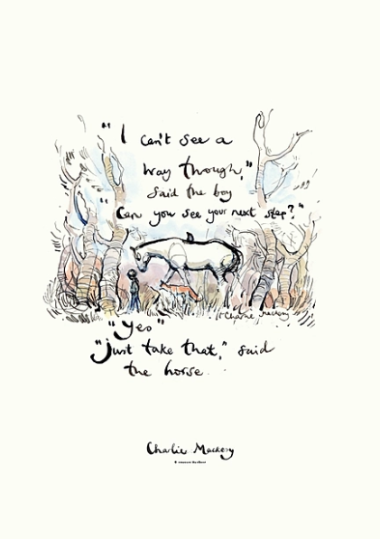 GM my biggest advice to overthinkers, this book help me immeasurably... 

"I can't see a way through," said the boy, "Can you see the next step?"... "just take that" said the horse. Quote taken from the book; The Boy, the Mole, the Fox and the Horse by <a href="/charliemackesy/">charlie mackesy</a>