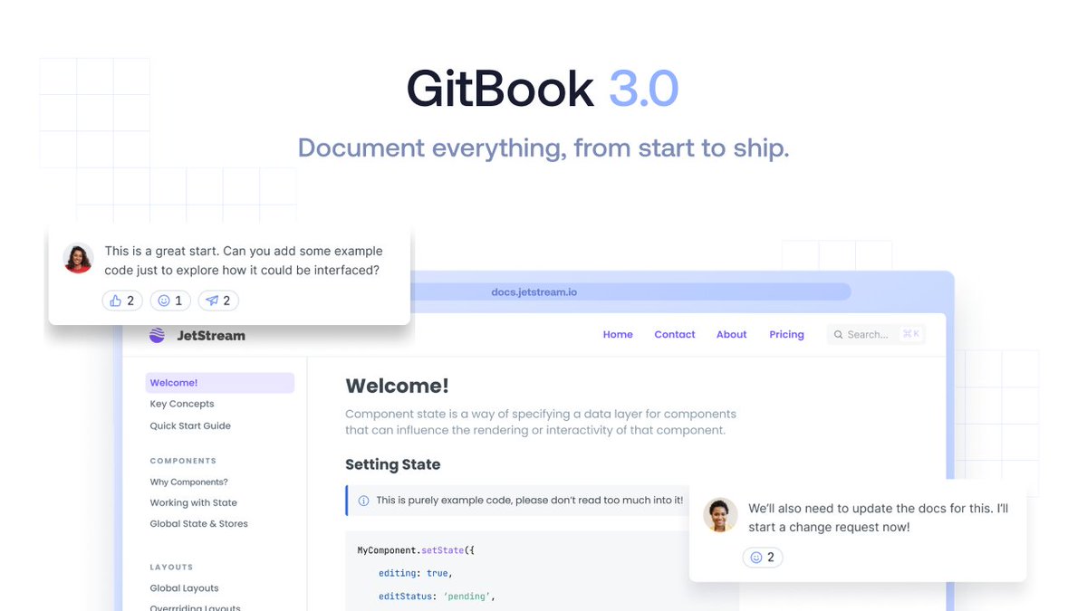 GitBook tweet media