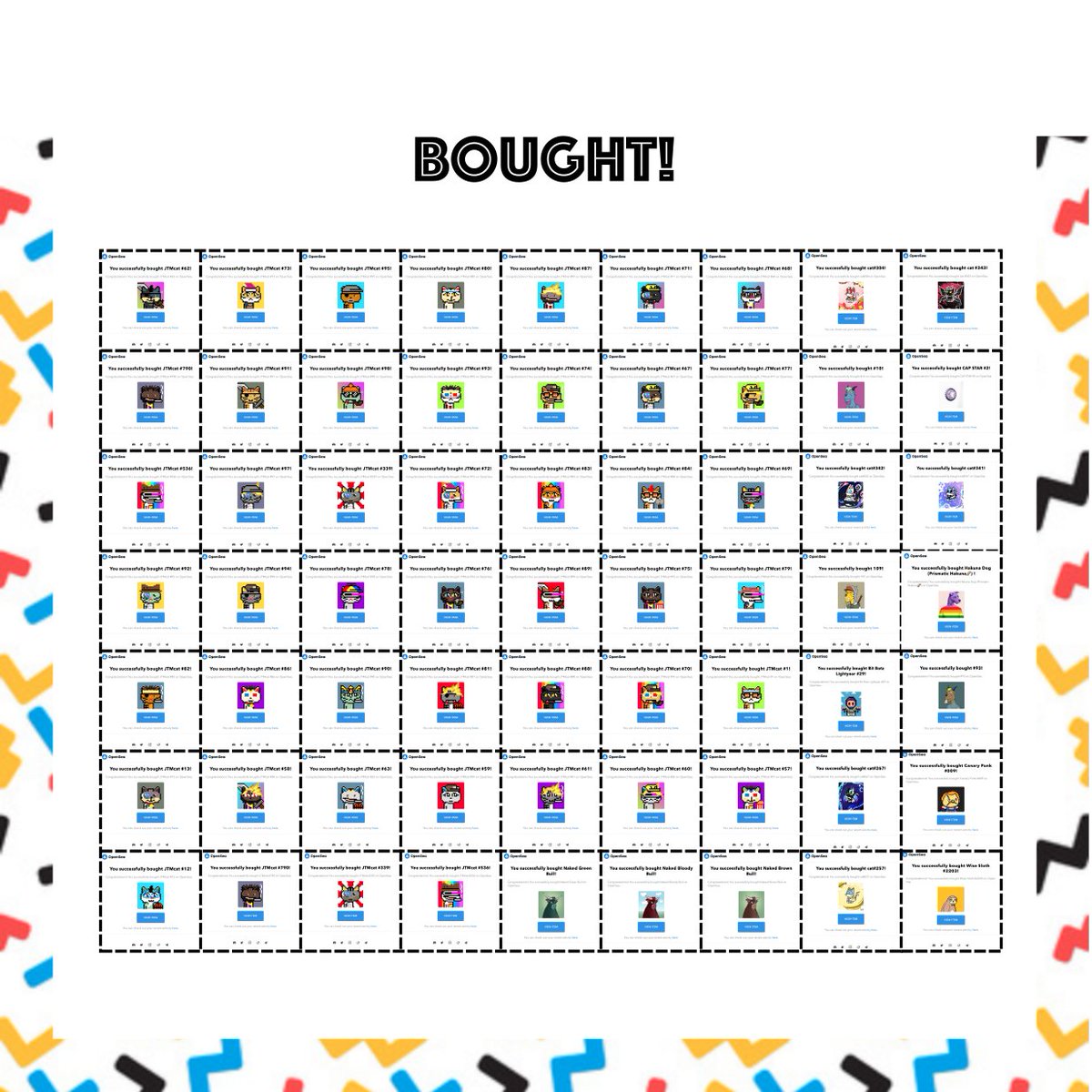 #NFTCommunity 

🚨Bought over 69+ NFTs In a total &amp; looking for next lets get +1000 followers community &amp; we will show you next purchases🚨

Just do this: 👇

1️⃣ Follow
2️⃣ Like &amp; RT
3️⃣ Tag3 Frens 

💗WAGMI Together &amp; Forever!
#nftcollector #NFTartist #nftart