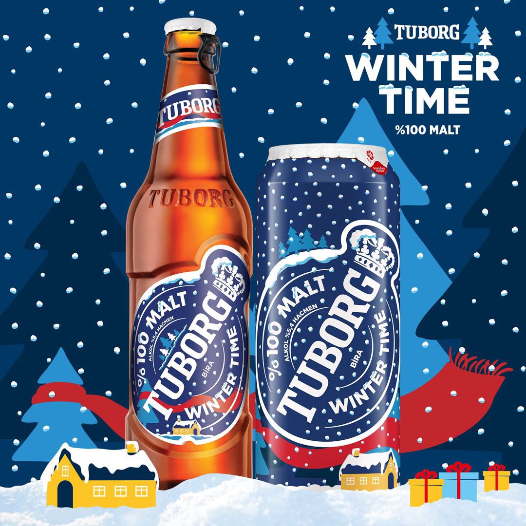 Kış geldi ⛄️🍺 #tuborg #wintertime