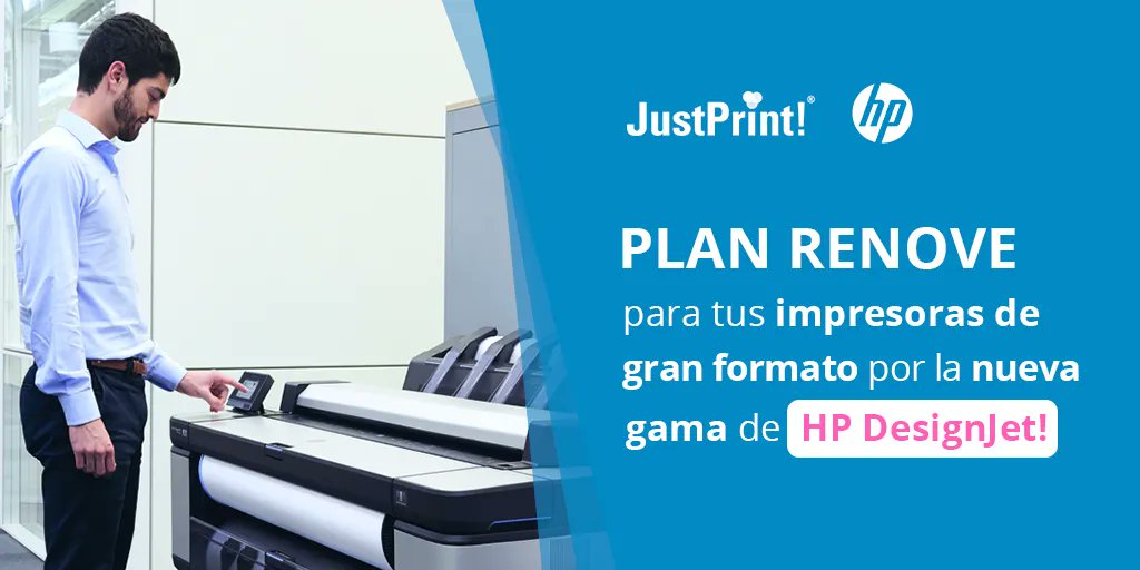 semic's tweet photo. ¡ES HORA DE EVOLUCIONAR!
¿Tienes una impresora HP DesignJet Serie 100, 500 o 800? 🖨️ Pronto se descatalogarán cartuchos y cabezales de estas series💥
¡Renueva tu impresora de gran formato por la nueva gama #HPDesignJet con el Doble Renove!
Más info. 👉 https://t.co/5MYzS2Xmfq https://t.co/J5ZrtcwbZv