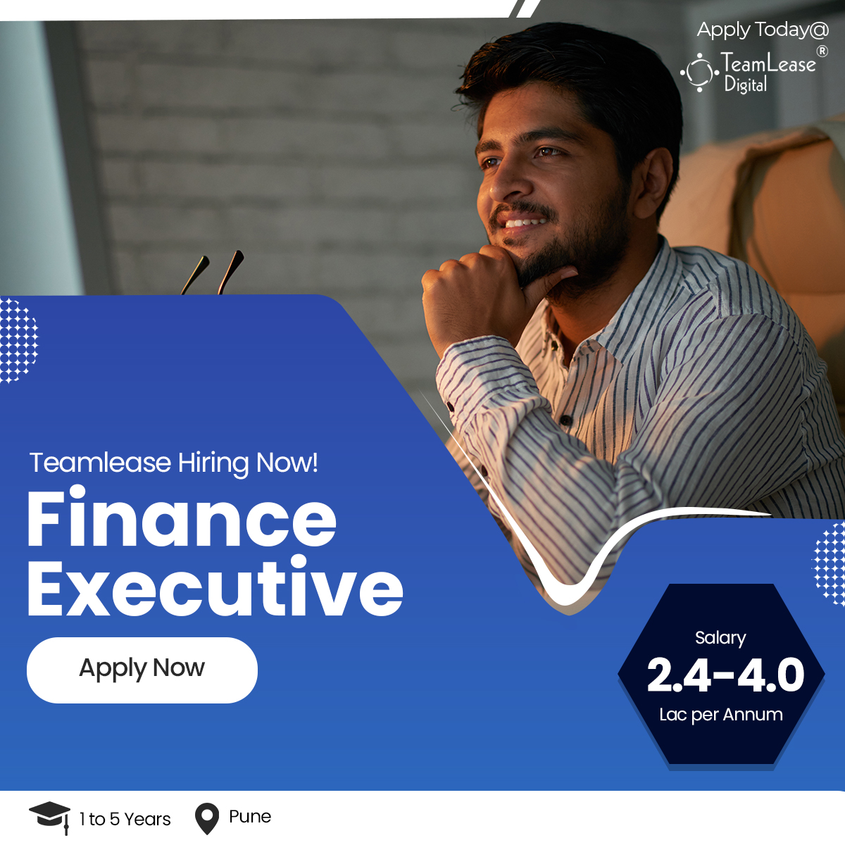 teamleasedotcom's tweet photo. Teamlease Hiring for Finance Executive

Interested candidates Apply Here: https://t.co/GdOtmSVr0m

#PuttingIndiaToWork #PuttingIndiaBackToWork #financeexecutive #financejobs #accountant #accountantjobs #punejobs #punehiring #punejobseekers https://t.co/tbdUwVf6wY