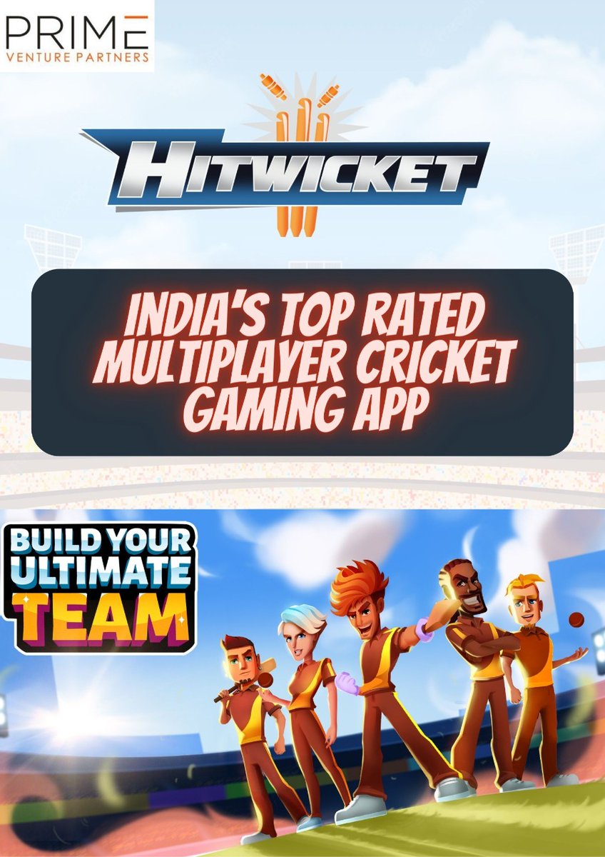 Thrilled to announce our latest investment in <a href="/HitwicketGame/">Hitwicket</a> as it bowls over a billion #Cricket fans worldwide! Excited to work with <a href="/kashyapreddy/">Kashyap Reddy</a> &amp; <a href="/keerti_singh25/">keerti singh</a> as they spreadhead the first #MadeinIndia cricket strategy game with global multiplayer battles #gaming