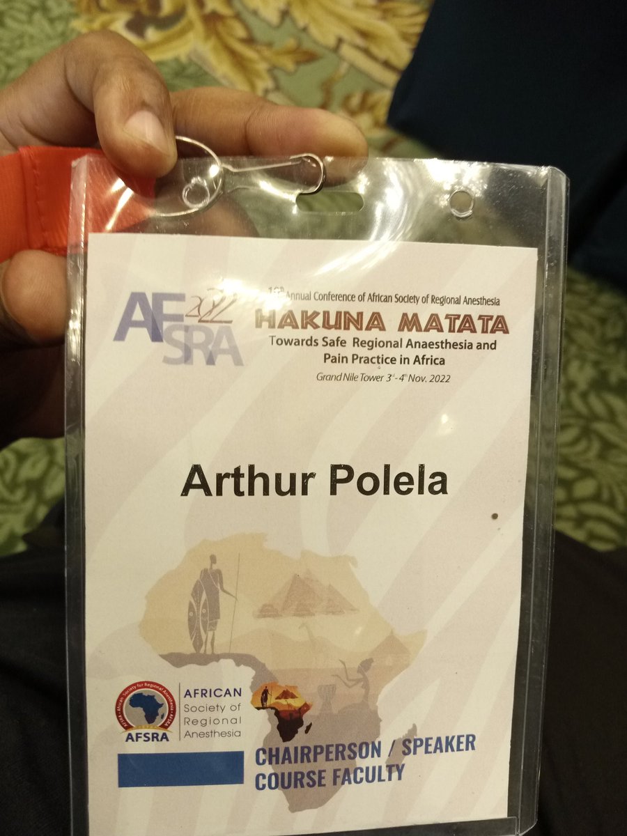 PolelaDr's tweet photo. We are underway at #AFSRA 2022 in Cairo. So excited to be able to learn from experts from around the world as we move towards safe Regional Anaesthesia and Pain Practice in Africa! 
💪🏿💪🏿💪🏿 https://t.co/WqL7EHjSnl
