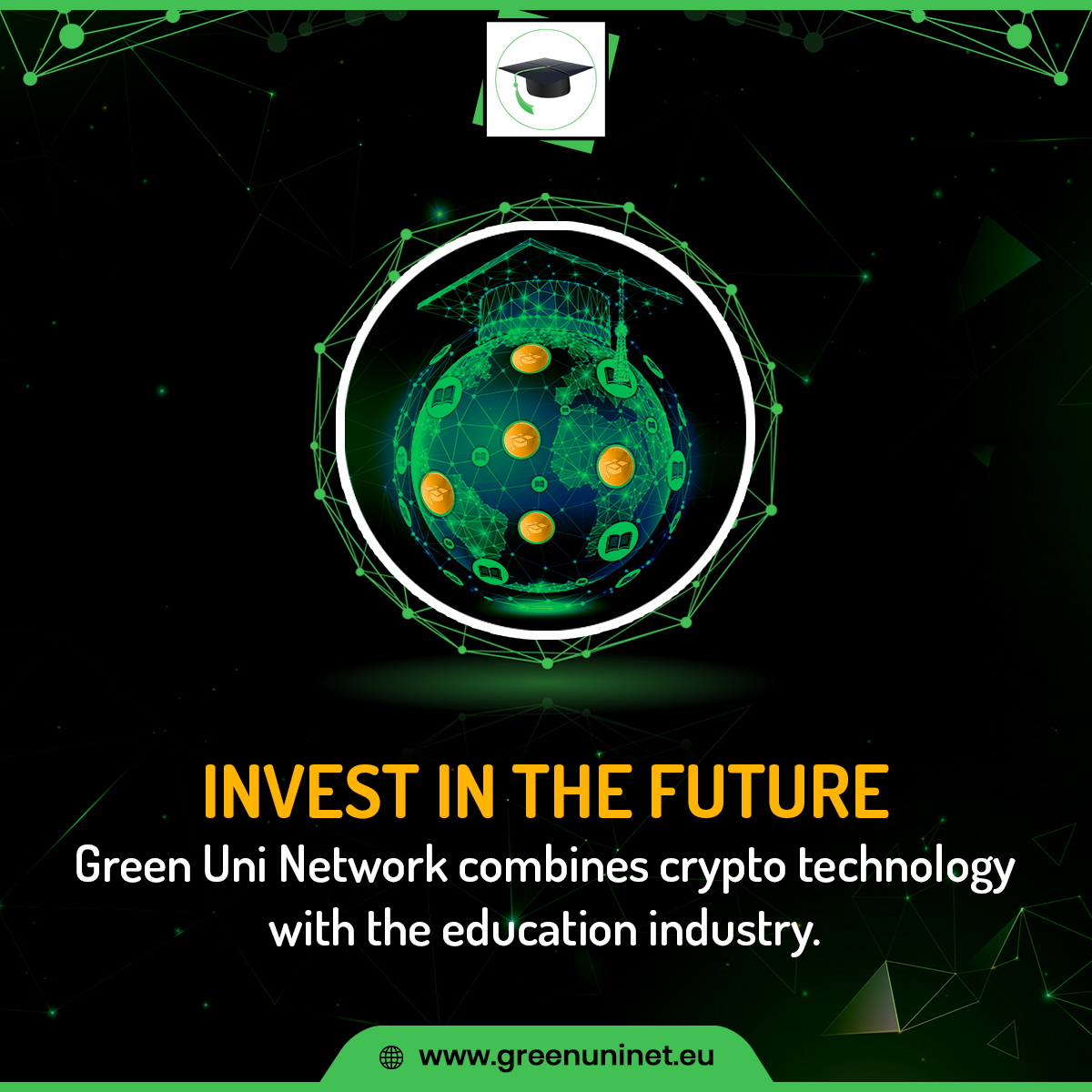 #Invest in the future🚀

#GreenUniNetwork combines #crypto technology with the #education industry👨‍🎓

👉 greenuninet.eu/sale/
.
.
.
#greenytoken #onlinelearning #cryptocurrency #cryptoinvesting #publicsale #tokensale #cryptoinvestors #cryptomarket