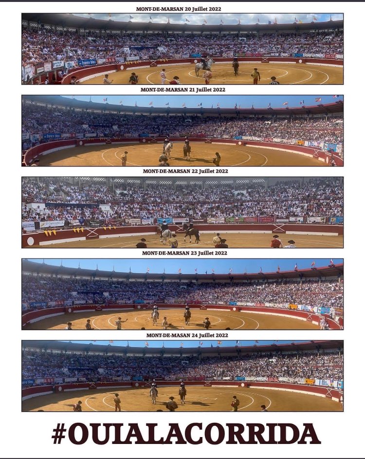 #OuiàlaCorrida 🔵🤍🔴