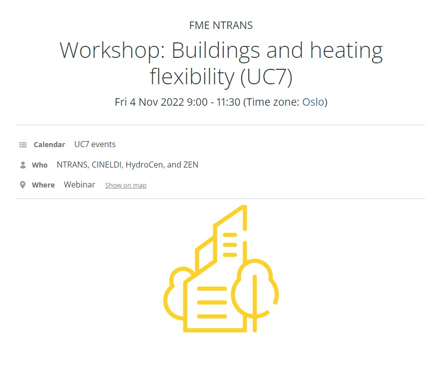 FME_NTRANS's tweet photo. I morgen skal NTRANS usercase 7 holde workshop og den må du ikke gå glipp av! Temaet er bygg og varmefleksibilitet. Vi lover et spennende program med svært flinke speakers fra både NTNU og @SINTEFenergy 

Registrer her, så ses vi i morgen klokka 09:00!

https://t.co/NZYPHEEj0L https://t.co/0c0nGaPD6b