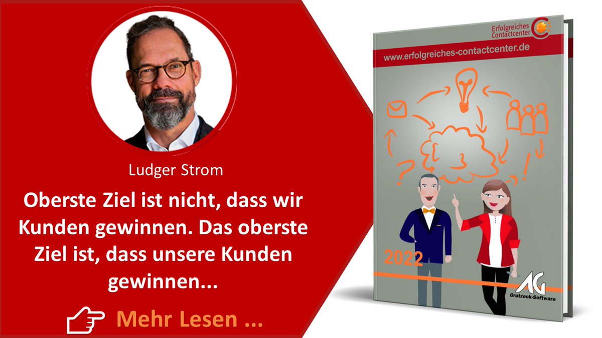 📌 Oberste Ziel ist nicht, dass wir Kunden gewinnen. Das oberste Ziel ist, dass unsere Kunden gewinnen! 👉 erfolgreiches-contactcenter.de/service/ebooks…. Ludger Strom zeigt, welche Daten neben Erreichbarkeit, Wartezeit oder Gesprächsdauer wirklich für die #Kundenbegeisterung im #Service relevant sind.
