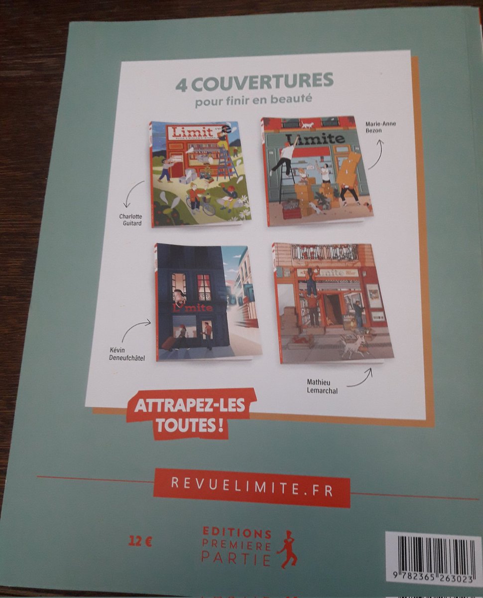 C'est avec beaucoup d'émotion que je tiens dans mes mains l'une des 4 couvertures du dernier numéro de la <a href="/RevueLimite/">Revue Limite</a>, pour laquelle j'ai chroniqué pendant 7 ans.
