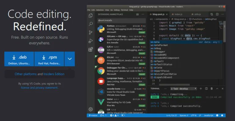 IAmKingsley001's tweet image. Visual Studio Code is a free code editor. It is one of the most popular code editors in 2022. It is definitely my favorite code editor and I use it all the time.

Visual Studio Code, or VSCode, can be used on Windows, Mac, and Linux.

#coding #programming #softwareenginering