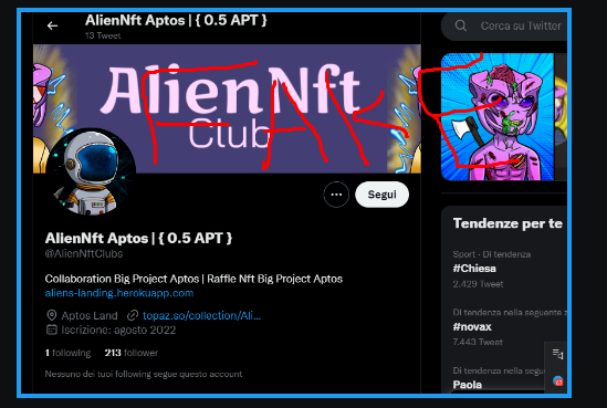 Anubiziz's tweet photo. attention guys, this account is fake it does not belong to Alien NFT Club team, he did fake AlienNFT club in some platforms https://t.co/C6m1SEFGNk