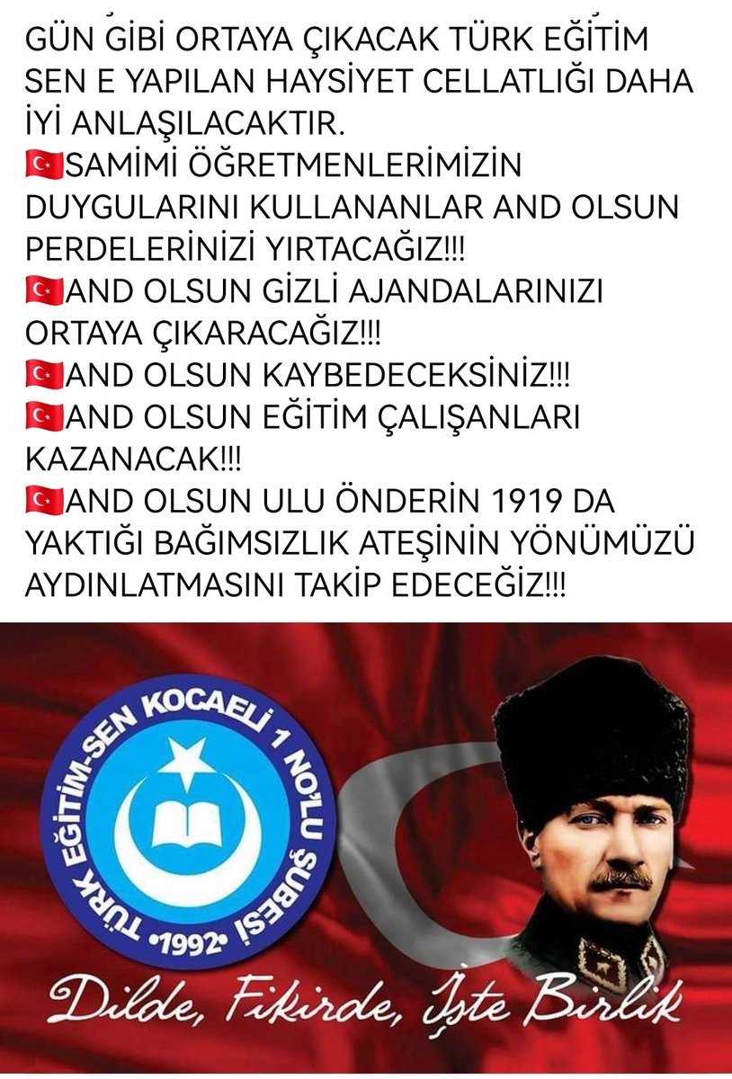 İnsanı insan yapan insana bir kimlik veren onun geçmişinden başkası değildir.Bu geçmiş, "kimlik kartı"olarak sürekli peşimizden gelir ve ne durumda bulunursak bulunalım yanımızdadır.Mücadele geçmişimiz Sendikamızı umudun sarsılmaz kalesi haline zamanın ruhu ile getirmiştir.