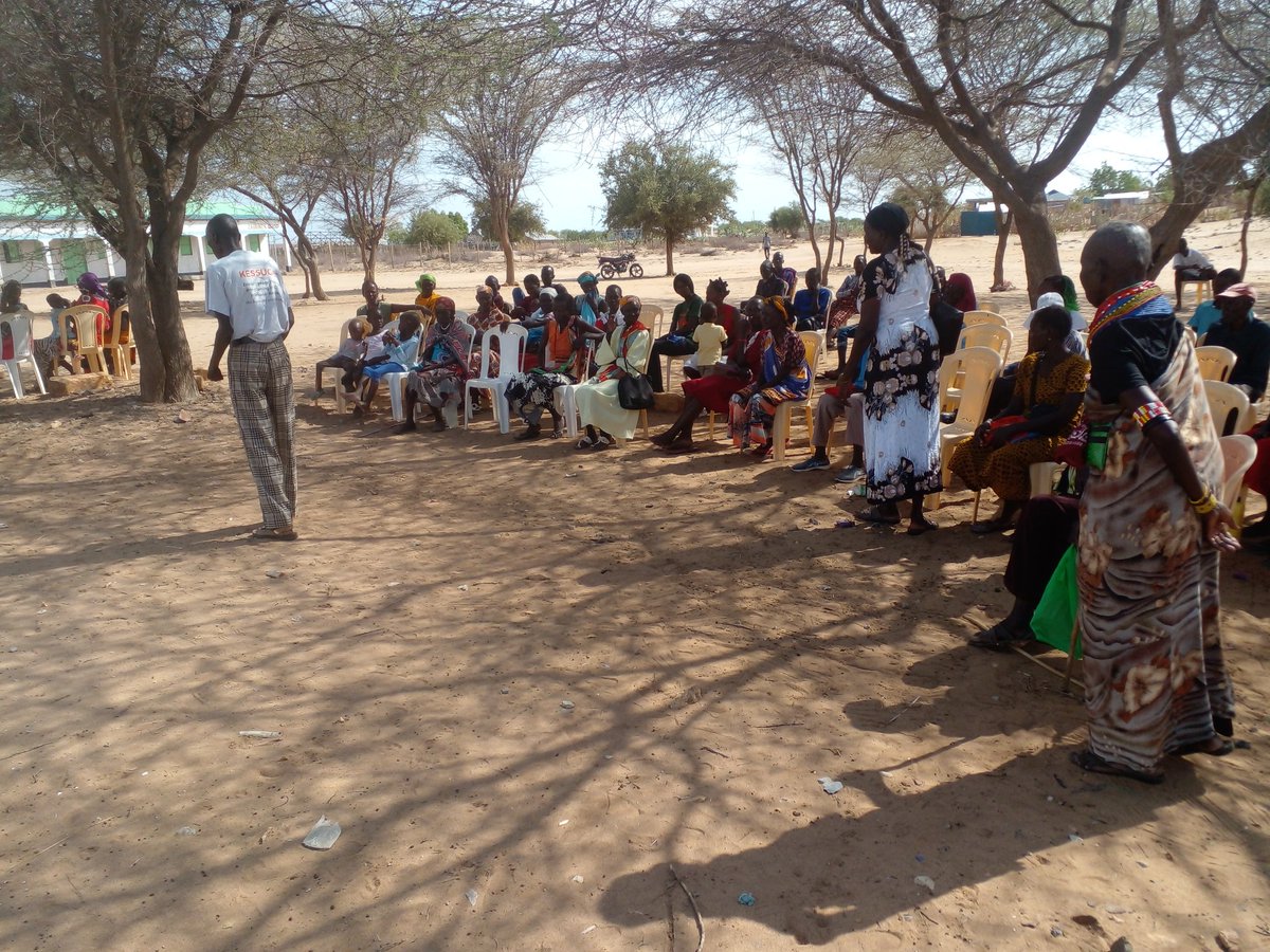 ChegemEric's tweet image. I took an initiative on Sensitizing the community on Gender based violence @WorldVision @KenyaRedCross and @county government of turkana.