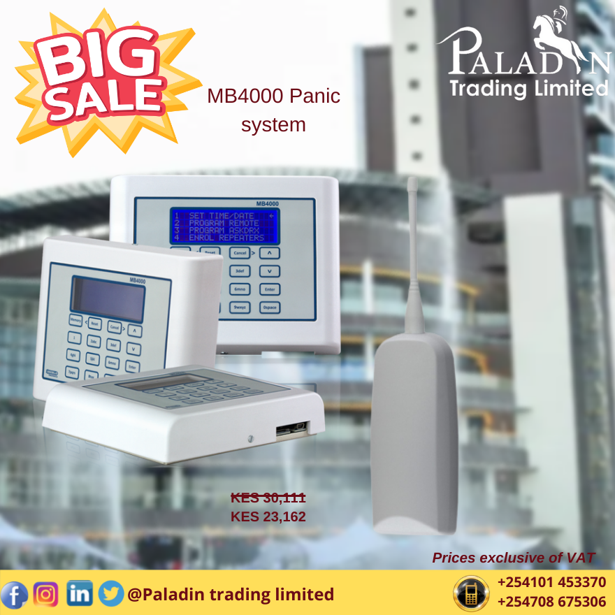 paladin_trading's tweet photo. The complete Wireless 24Hour Panic System solution for shopping malls, Retirement Villages & more. Hurry now and grab this offer while stock lasts. #paladintrading #panicsystems #securityyoucantrust #nairobians #mimicbasesystem #sherlotronics https://t.co/IiWZch1i12