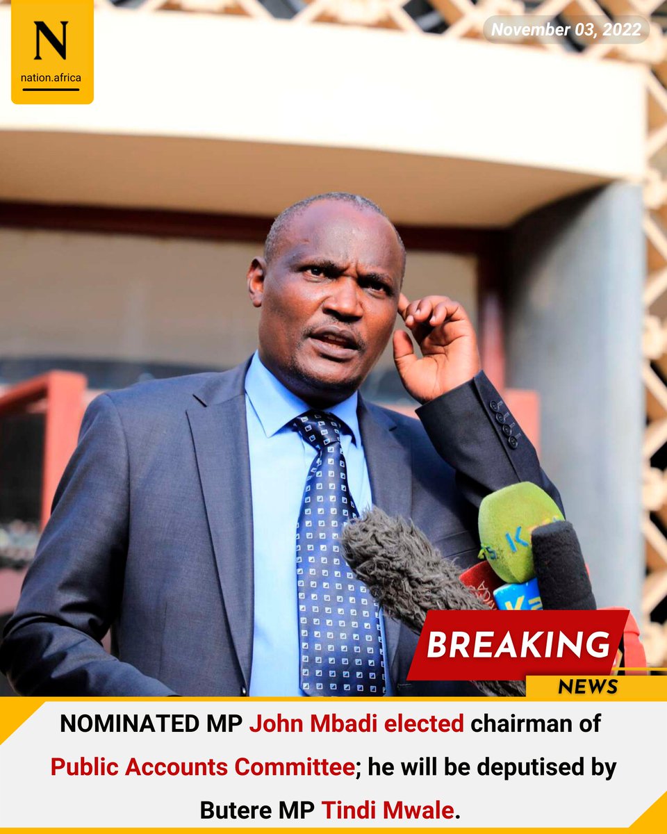 Nation Breaking News on Twitter "NOMINATED MP John Mbadi elected