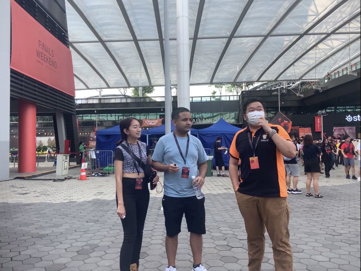 GamingNoodleMM's tweet photo. Interviews at the TI11 Venue  #ThrowbackThursday #TI11 #Singapore https://t.co/McgOlXOFuL