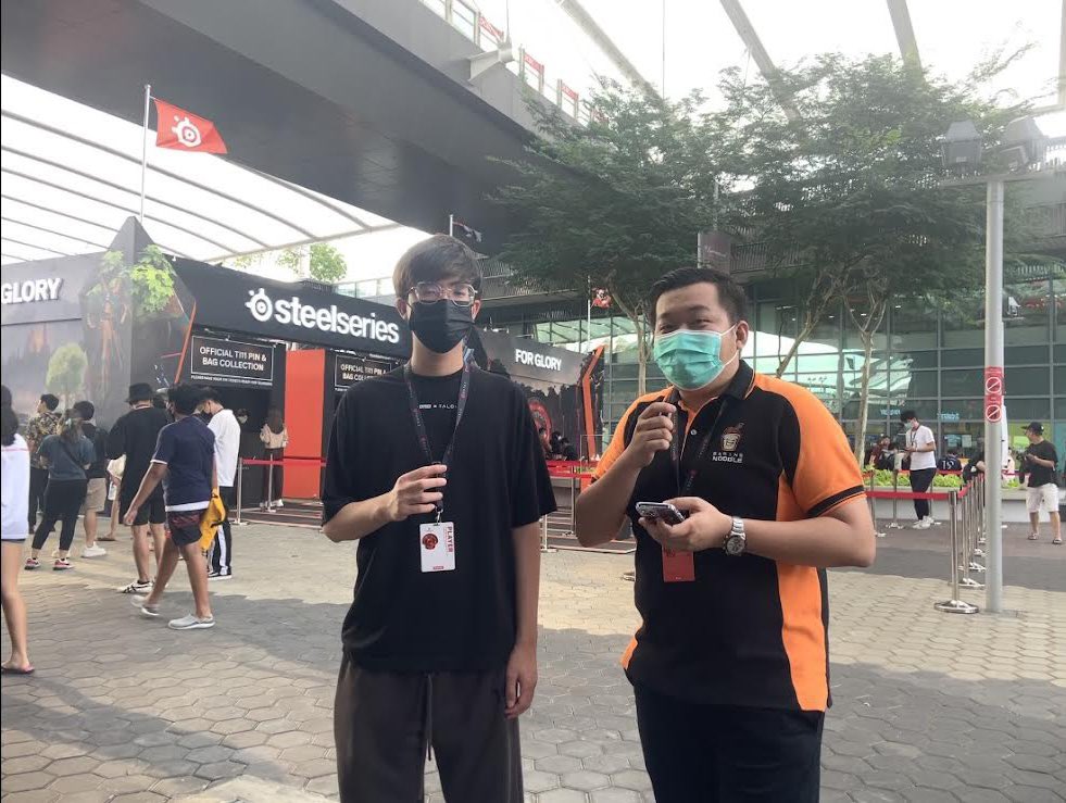 GamingNoodleMM's tweet photo. Interviews at the TI11 Venue  #ThrowbackThursday #TI11 #Singapore https://t.co/McgOlXOFuL