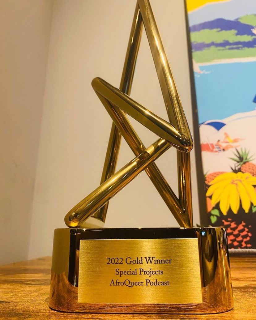 Winning isn't everything, It's more about the journey. A big thank you to everyone who has been part of this journey with us.

.
.
.
.
#webbys2022 #tbt #gold #afroqueerpodcasts #blackpodcast #africanpodcast #lgbtq+ #lgbtqafrica