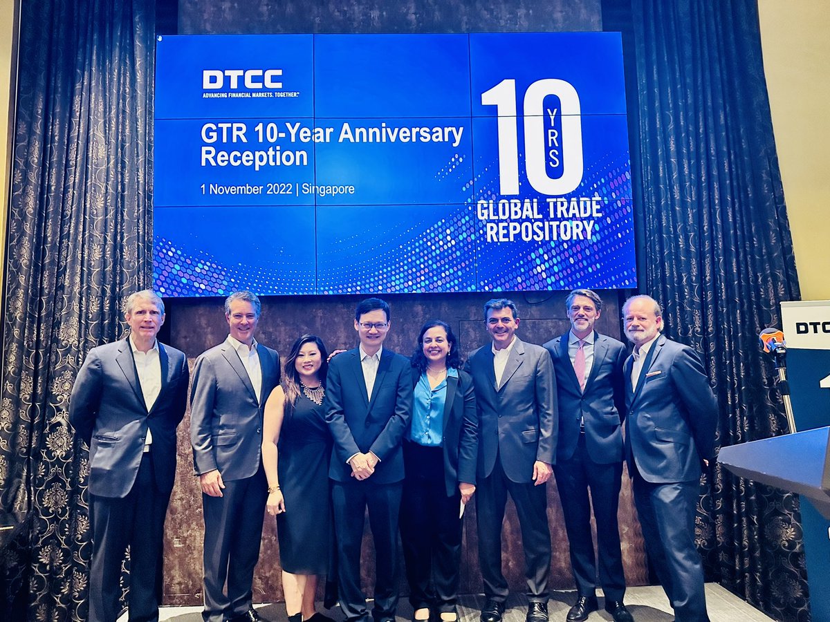 10 years of hard work bringing transparency to the global derivatives markets! @The_DTCC @ISDA @IIF @MAS_sg @RedWhiteBlueDot #CFTC @CFTCpham