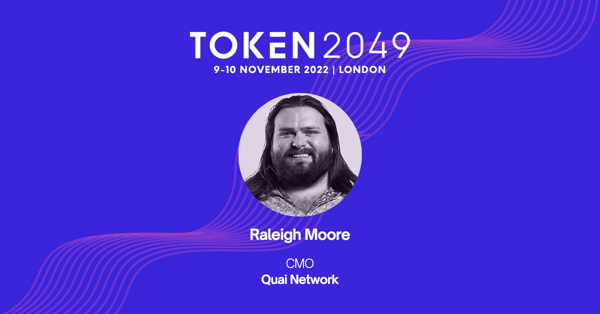 Meet @blucheckpending, CMO at <a href="/QuaiNetwork/">Quai Network ⚡️💵</a> on stage at TOKEN2049 London 🇬🇧

Get tickets to #TOKEN2049: europe.token2049.com/tickets