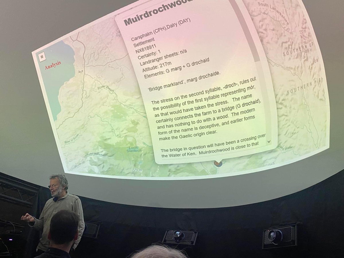 Galloway Glens (@gallowayglens) on Twitter photo ‘Place names of galloway’ talk underway last night in the <a href="/DSPlanetarium/">Dark Space Planetarium</a>. Many thanks to all speakers. Visit the <a href="/CelticGaelic/">UofGCelticGaelic</a> database here, kcb-placenames.glasgow.ac.uk ‘Place names of galloway’ talk underway last night in the <a href="/DSPlanetarium/">Dark Space Planetarium</a>. Many thanks to all speakers. Visit the <a href="/CelticGaelic/">UofGCelticGaelic</a> database here, kcb-placenames.glasgow.ac.uk