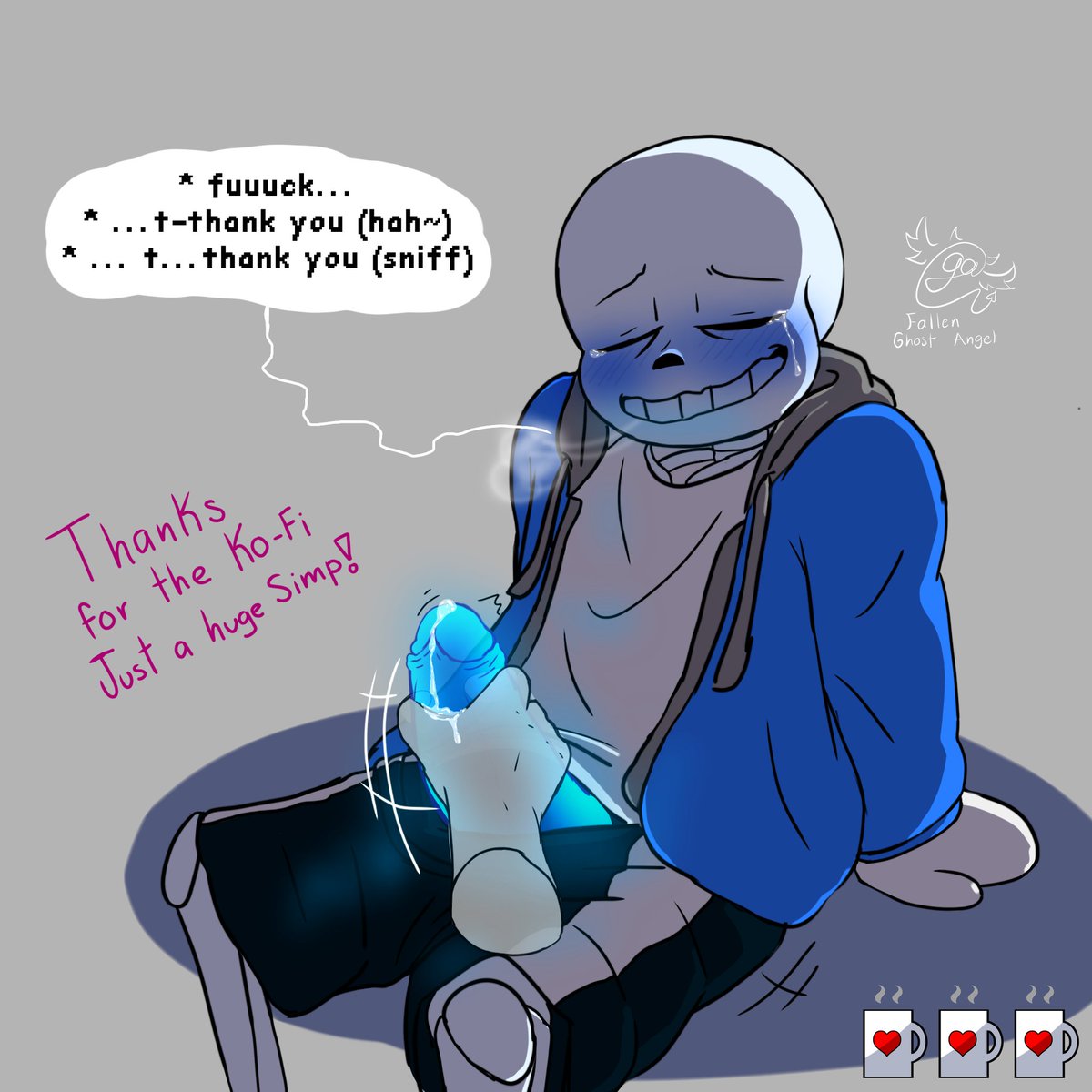 FallenGhostAnge's tweet photo. Thank you so much @JustaHugeSimp_ for your donation on Ko-Fi!!!
Here's a continuation of the other drawing of Sans 💙 https://t.co/BQsEovfJuu