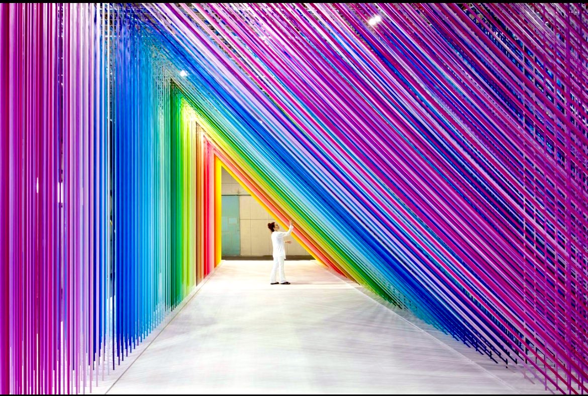 Strings. Light. Cables. And color.