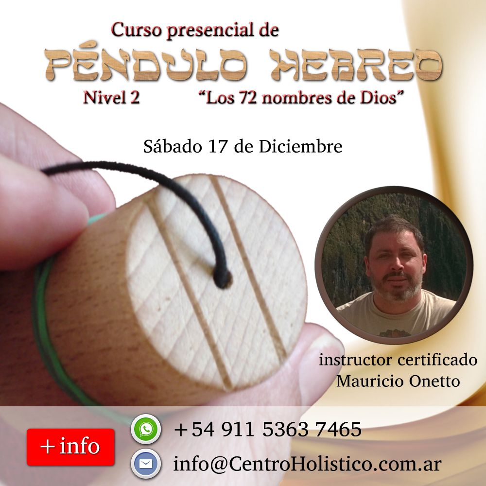 Pendulo_Hebreo's tweet photo. Impartido por @mauricioonetto
💬WhatsApp: https://t.co/cRI8h9ipVf
✉️Email: info@CentroHolistico.com.ar
Ver toda la información:
https://t.co/BSKzeDRSZD
#pendulo #radiestesia #PenduloHebreo #MauricioOnetto #espiritualidad #TerapiasAlternativas #TerapiasComplementarias https://t.co/SO8X2kBwQ5