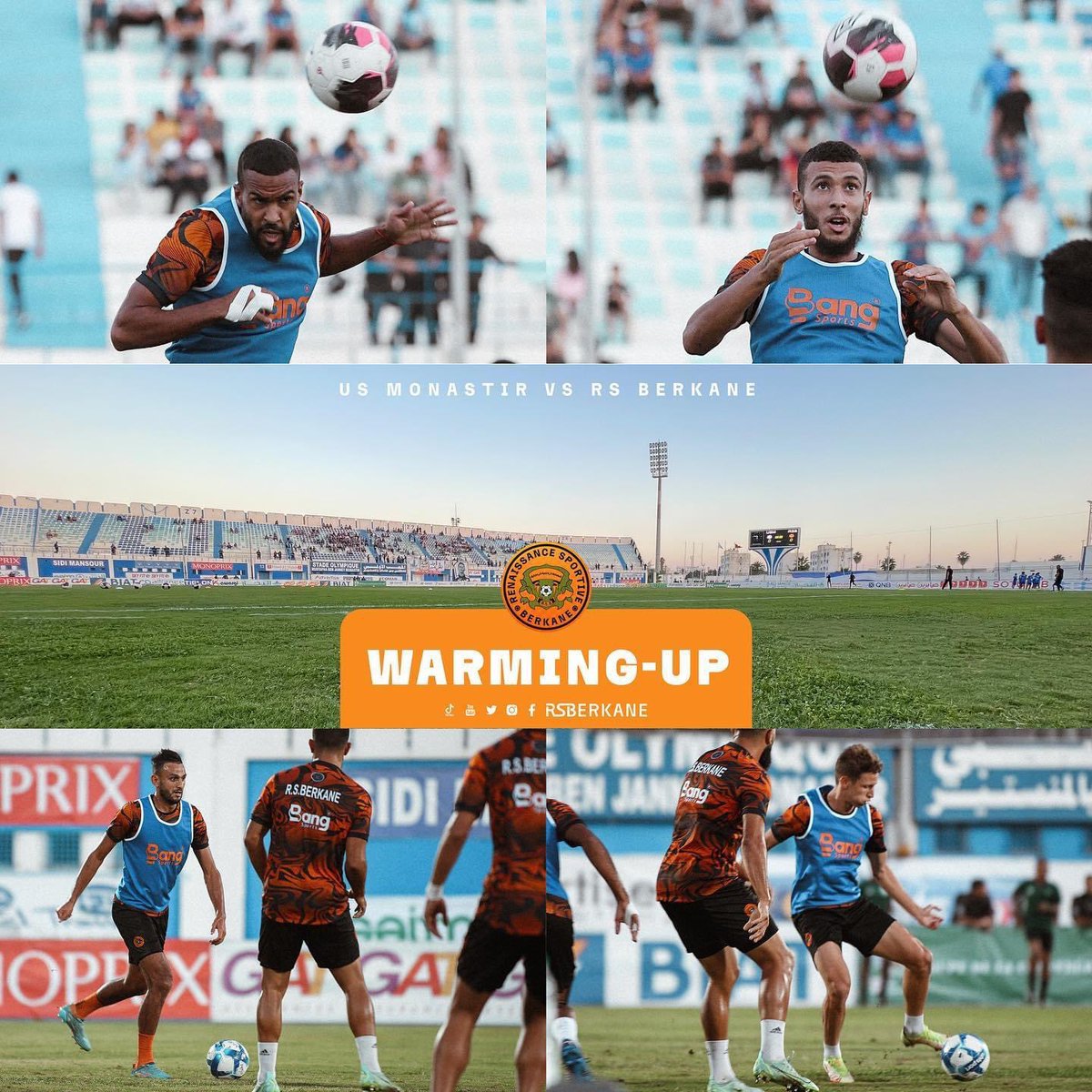 We're warmup up
and ready to go! 🔥

#TotalEnergiesCAFCC 🟠⚫️⚪️ #GoRSBGo