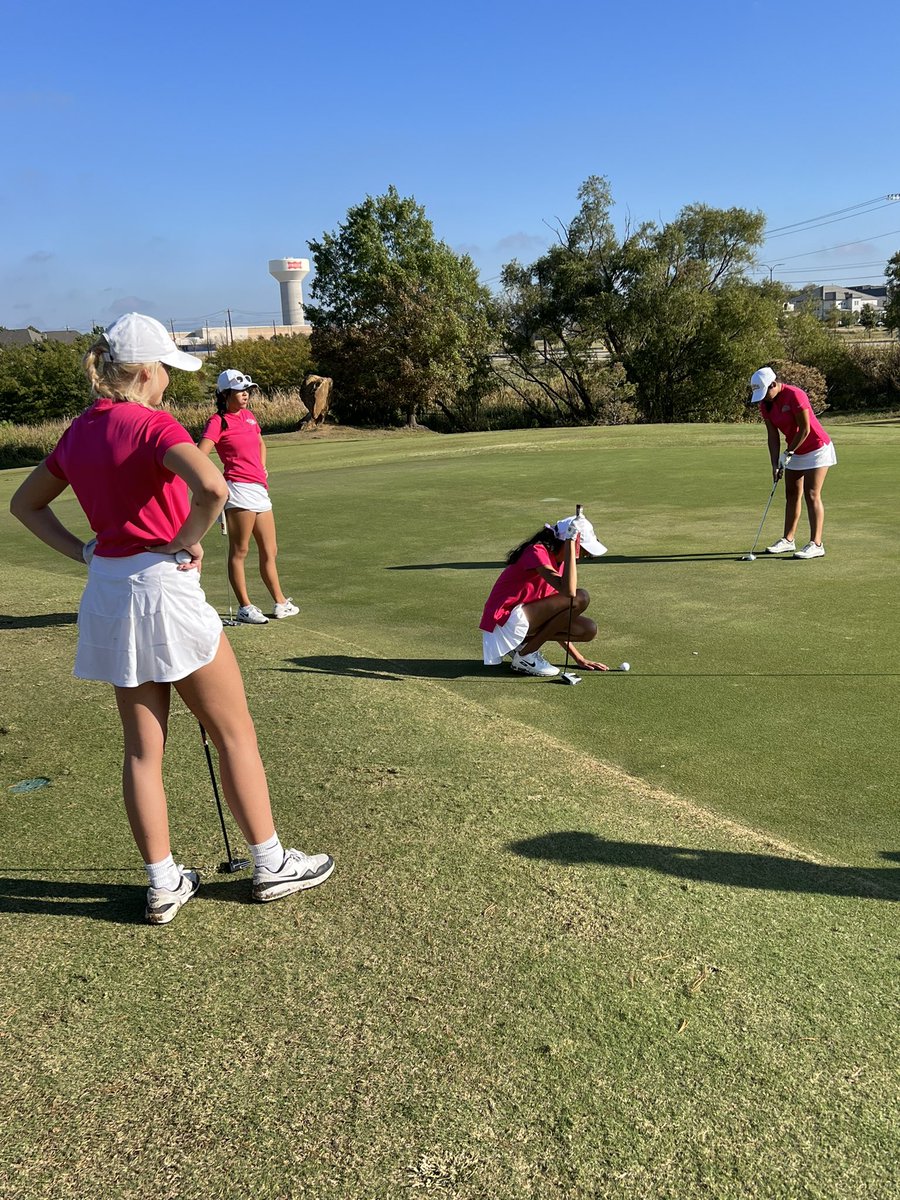 FriscoGolf's tweet photo. Varsity Lady Raccoons placed 1st today
at the annual Pink Tournament, with a team score of 3
under!
#raccoongolf #fhsgolf #golf #pink #pinktournament
#breastcancerawareness #1stplace #racpack
#welovegolf #3under #goteam https://t.co/DO2u5sJnp3