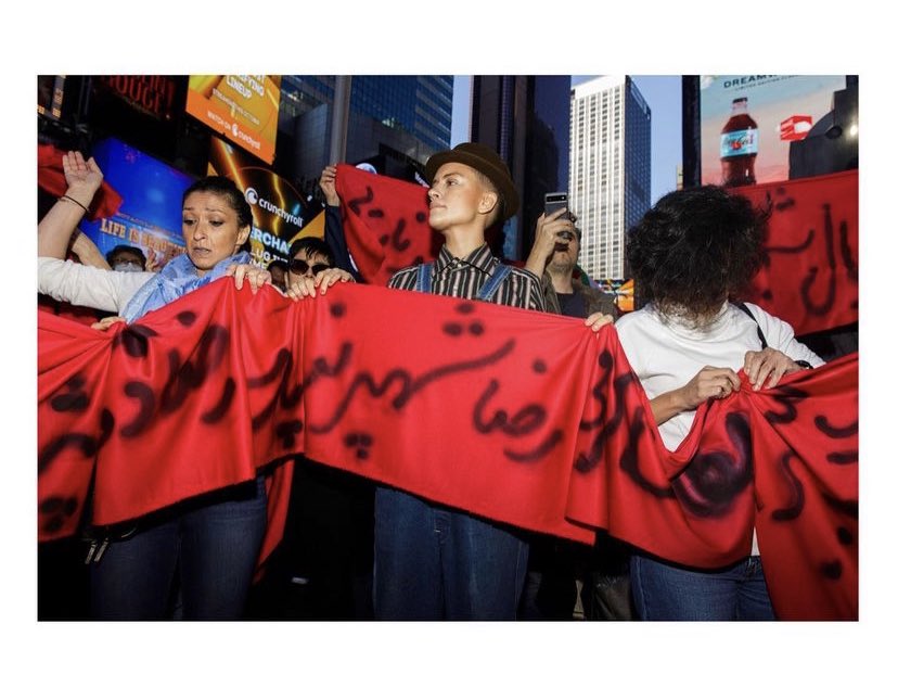 chelseahartisme's tweet photo. It is such a pleasure the stand with the people of Iran in this place in history. I feel the love, the tears, and the strength this regime has spent 40 years trying to wipe from the face of the earth. It is an honour to stand here.

Iran will win. 

#IranRevoIution https://t.co/iA0fTw3EbE