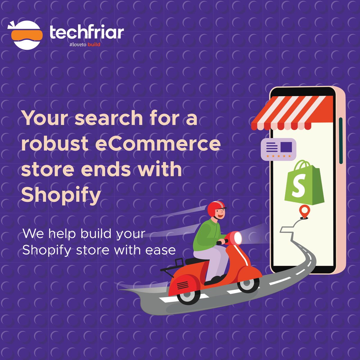 techfriar's tweet photo. Scale up your business with powerful Shopify features. We help build your Shopify store with ease. #Shopify #eCommercestore #techfriar #ecommercedevelopment #buildyourstore #lovetobbuild #onlinestore https://t.co/XJhCtmB43e