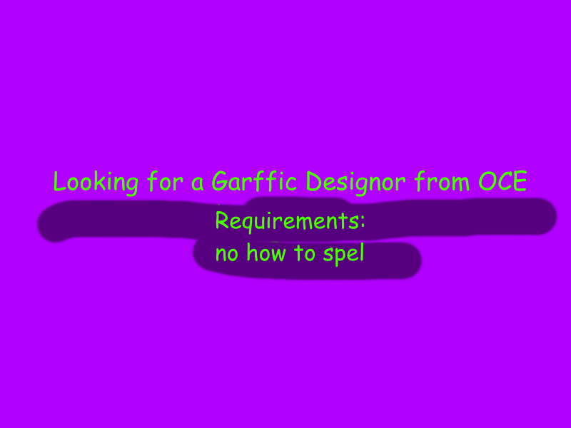 One day we will be able to spel