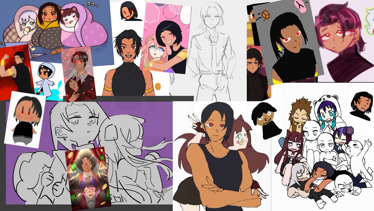 Morningstarsll's tweet photo. Had to mash this together for my Live2D debut, still have more I couldn't fit in. I'm so grateful for all these! 😭
#mstART https://t.co/fsYJkUdQVS