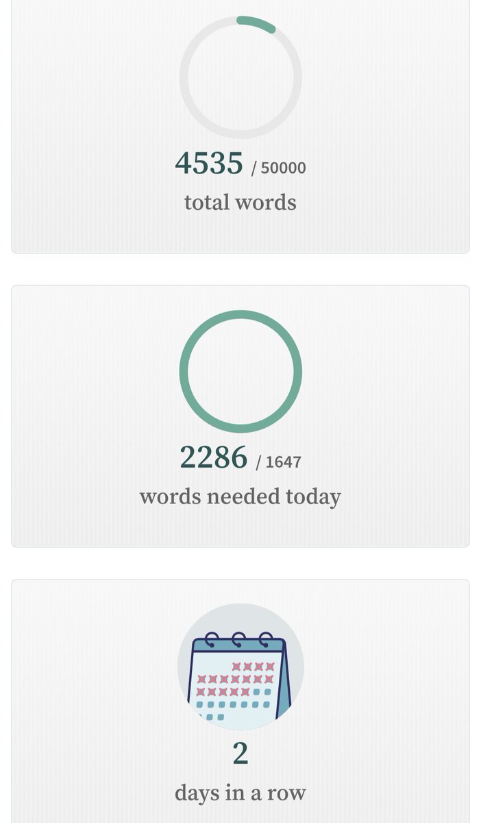 Got my words in today. By chapter 2, a bunch of my plans were already changing. 😂🤷‍♀️

I'll just let my characters tell their story, I guess. #nanowrimo2022 #NaNoWriMo #amwriting