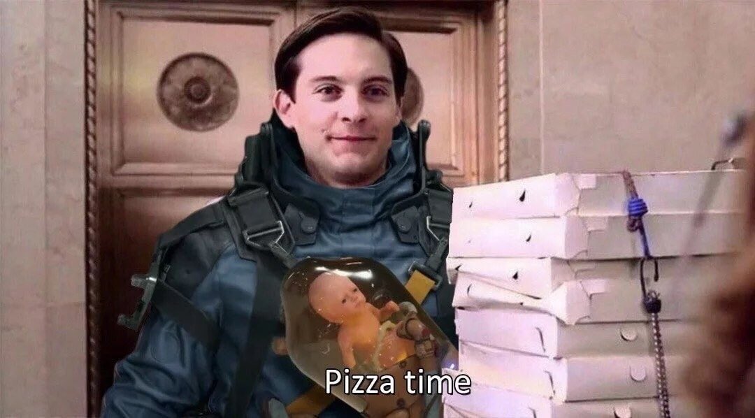 twitch.tv/David_Montage?… 🅱️IZZA TIME. #DeathStranding #DEATHSTRANDINGDIRECTORSCUT #twitchtv #livestreaming #streamer #MEMES #memesdaily #memes2022 #memesandbeans #memeslover #pizza #pizzatime #shitposter #chadgaming #monke #cringe #dankmemes #goodvibes