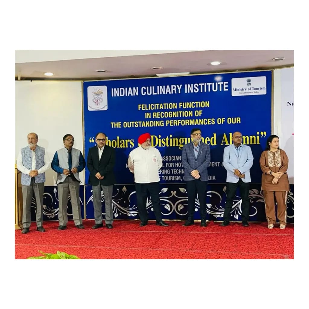 icitirupati's tweet photo. Dignitaries invited for the felicitation function of students of ICI on 29/10/2022 at NCHMCT, NOIDA 
Dr.Chef Manjit Gill, Chef Sujoy, Mr.Arun Singh, Ms.Meetu Puri, Shri Gyan Bhushan IES, Shri Satvir Singh, Shri L.K.Ganguli, Dr.M.Thirulogachander
@gyanbhushan1 @tourismgoi https://t.co/KExiuYIrFC