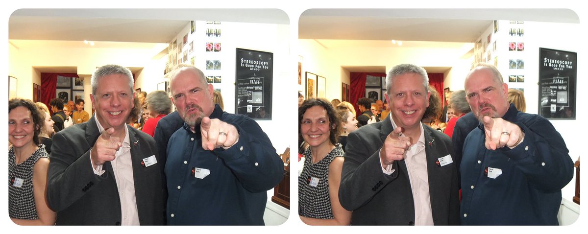 StereoSimian's tweet photo. Hey @geoffinstereo - some of you!

#3D #stereoscopic photos at @proudgalleries for the 
#stereoscopyisgoodforyou contributor day 02/11/22.

@DrBrianMay 
@londonstereo https://t.co/0ieiJCJ2de