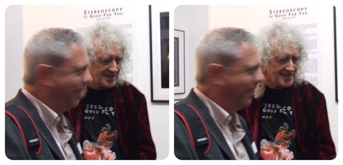 StereoSimian's tweet photo. Hey @geoffinstereo - some of you!

#3D #stereoscopic photos at @proudgalleries for the 
#stereoscopyisgoodforyou contributor day 02/11/22.

@DrBrianMay 
@londonstereo https://t.co/0ieiJCJ2de