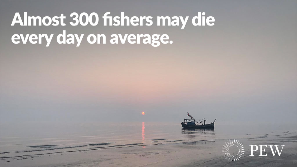 LWeiser's tweet photo. New report: More than 100,000 fishing-related deaths occur each year—which is 3-4X previous estimates—according to a @fish_safety study. @pewenvironment https://t.co/I5lE3GZwno https://t.co/hjhywiGM7X