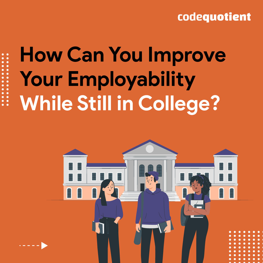CodeQuotient's tweet image. With so many recent graduates on the job hunt, you must get an early start on being job-ready. You should think ahead and prepare the groundwork for your career while still studying.
#CodeQuotient #SuperCoder #SuperCoderProgram #Coding #programming #industrytraining #jobready