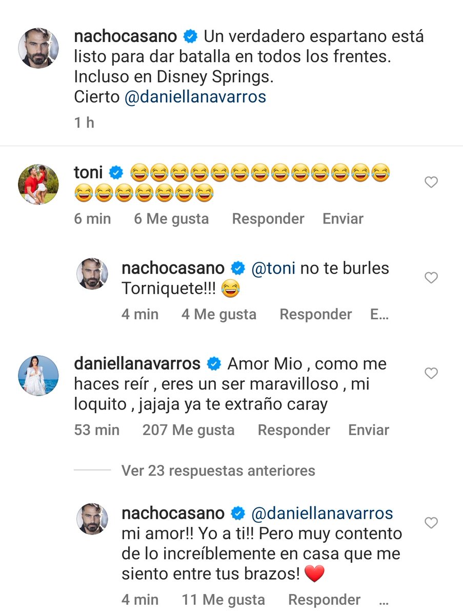 Hasta tony y los tortolitos enamorados 💚💙💚💙#nachiella.