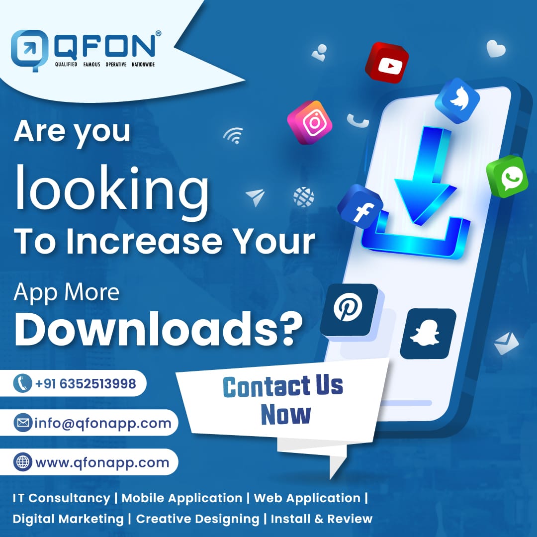 qfonapp's tweet image. #AppStoreOptimizationServices
Are you Looking to increase your #APPmoreDownloads?
Contact us more detail: -
Visit now 🌐qfonapp.com
📧info@qfonapp.com, 📲 6352513998
#appstore #aso #playstore #searchengineoptimization #apprankingsystem #marketingstrategy #googleplay