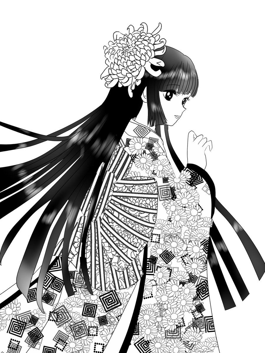 菊のイメージ女の子も 