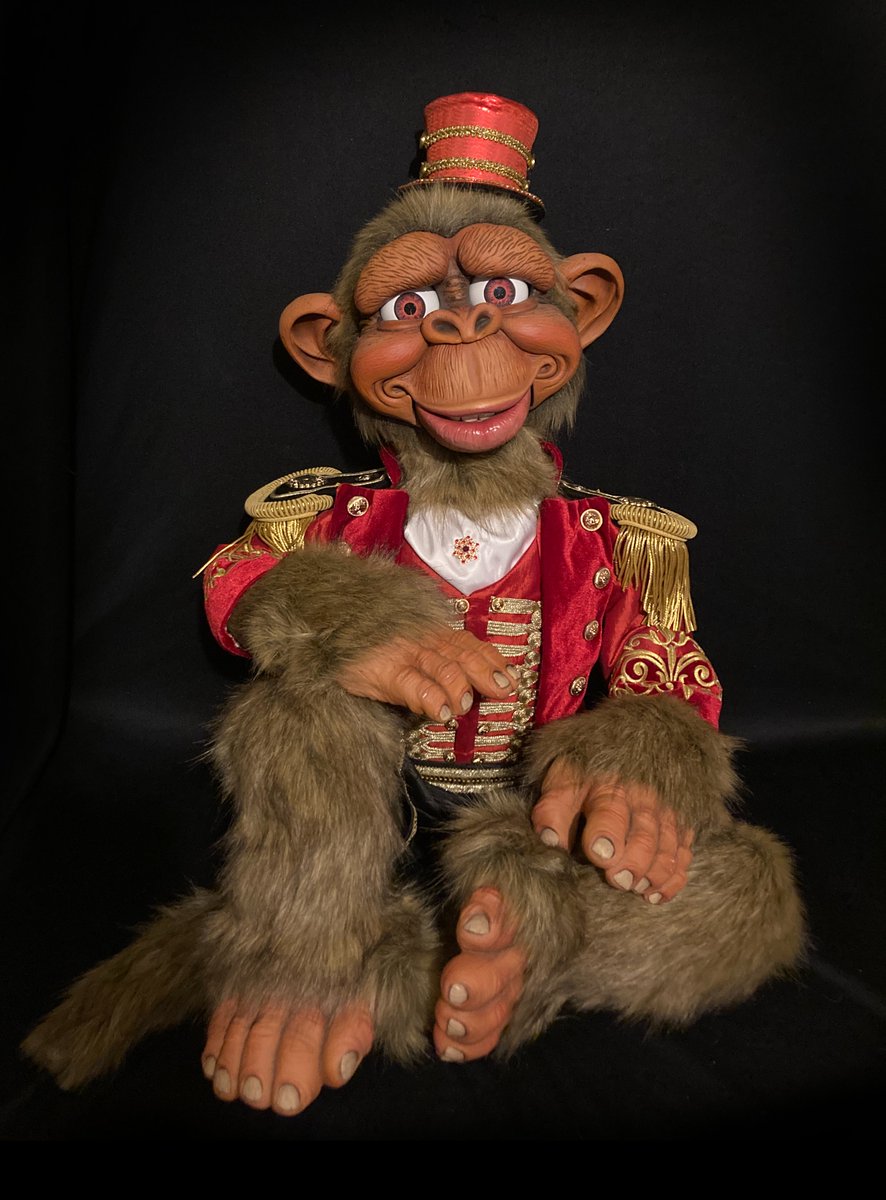 ChanceWolf13's tweet photo. MY FIRST TWEET! Might as well show one of my favorite ventriloquist figures I created. His name is Shakespeare. More cool art to come!! https://t.co/9RQivbaCcB