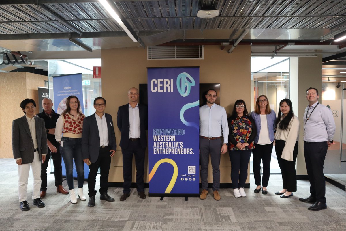 CERI__WA's tweet photo. Amazing to welcome @travis_e_hunter all the way from Cambridge, MA, who visited CERI as part of @MIT_REAP, which is a dynamic global initiative that engages with communities around the world to strengthen innovation-driven entrepreneurial ecosystems and transform economies! https://t.co/9EXQnJXjTQ